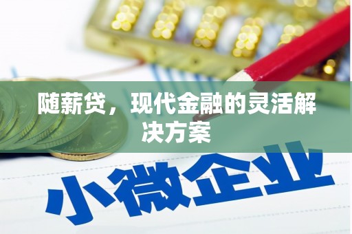 新建随薪贷，现代金融的灵活解决方案
