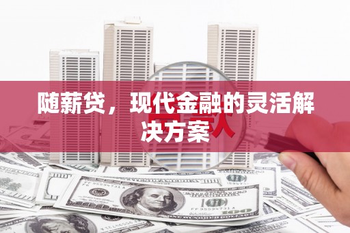 新建随薪贷，现代金融的灵活解决方案