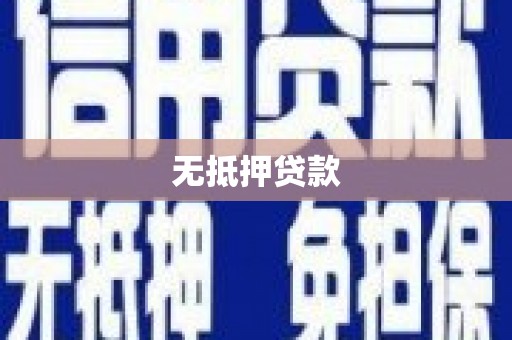 新建无抵押贷款