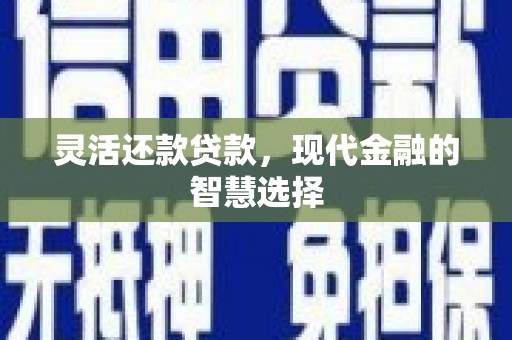 新建灵活还款贷款，现代金融的智慧选择
