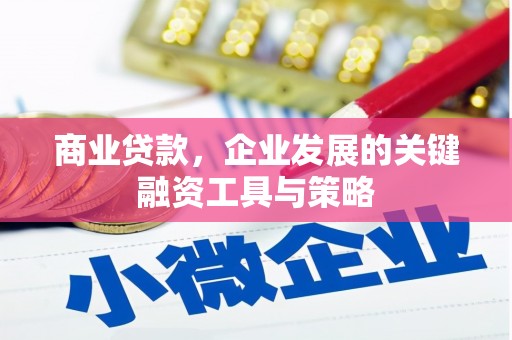 新建商业贷款，企业发展的关键融资工具与策略
