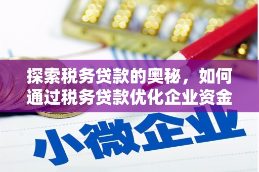 新建探索税务贷款的奥秘，如何通过税务贷款优化企业资金流