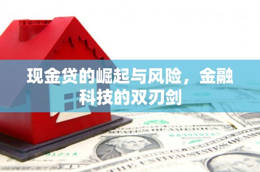 新建现金贷的崛起与风险，金融科技的双刃剑