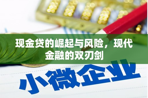 新建现金贷的崛起与风险，现代金融的双刃剑