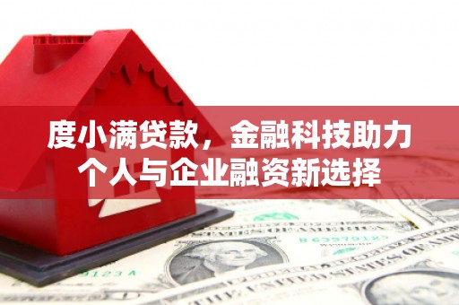 新建度小满贷款，金融科技助力个人与企业融资新选择