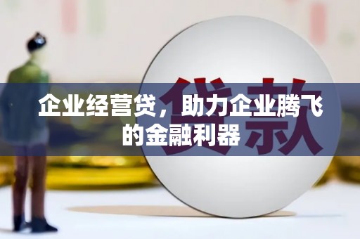 新建企业经营贷，助力企业腾飞的金融利器