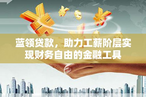 新建蓝领贷款，助力工薪阶层实现财务自由的金融工具