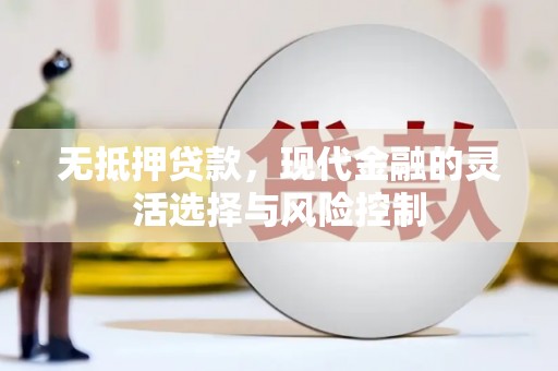 新建无抵押贷款，现代金融的灵活选择与风险控制
