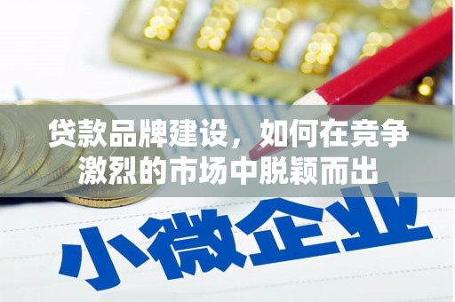 新建贷款品牌建设，如何在竞争激烈的市场中脱颖而出