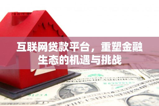 新建互联网贷款平台，重塑金融生态的机遇与挑战