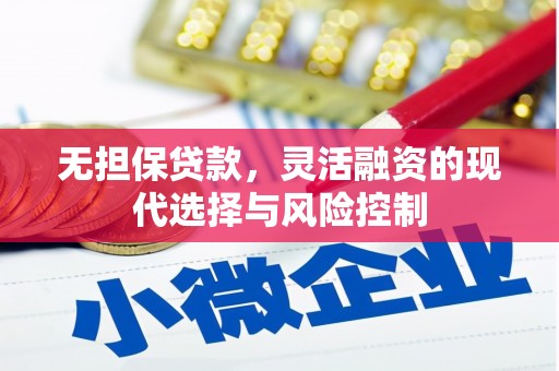 新建无担保贷款，灵活融资的现代选择与风险控制
