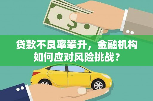 新建贷款不良率攀升，金融机构如何应对风险挑战？