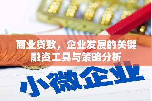 新建商业贷款，企业发展的关键融资工具与策略分析