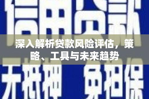 新建深入解析贷款风险评估，策略、工具与未来趋势