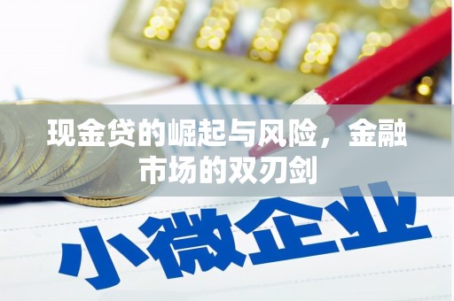 新建现金贷的崛起与风险，金融市场的双刃剑