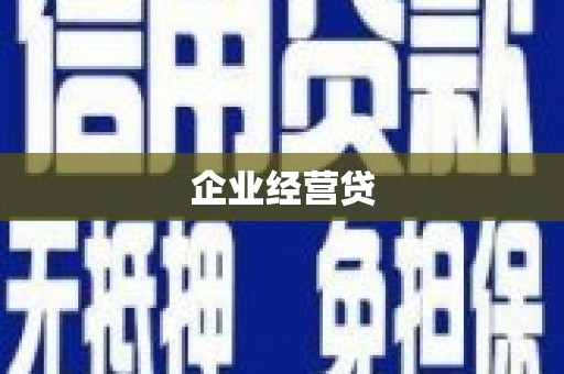 新建企业经营贷