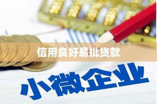新建信用良好易批贷款