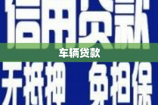 新建车辆贷款
